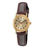 Casio Women's LTP1095Q-9B1 Brown Leather Quartz Watch with
